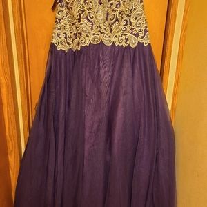 Purple ball gown